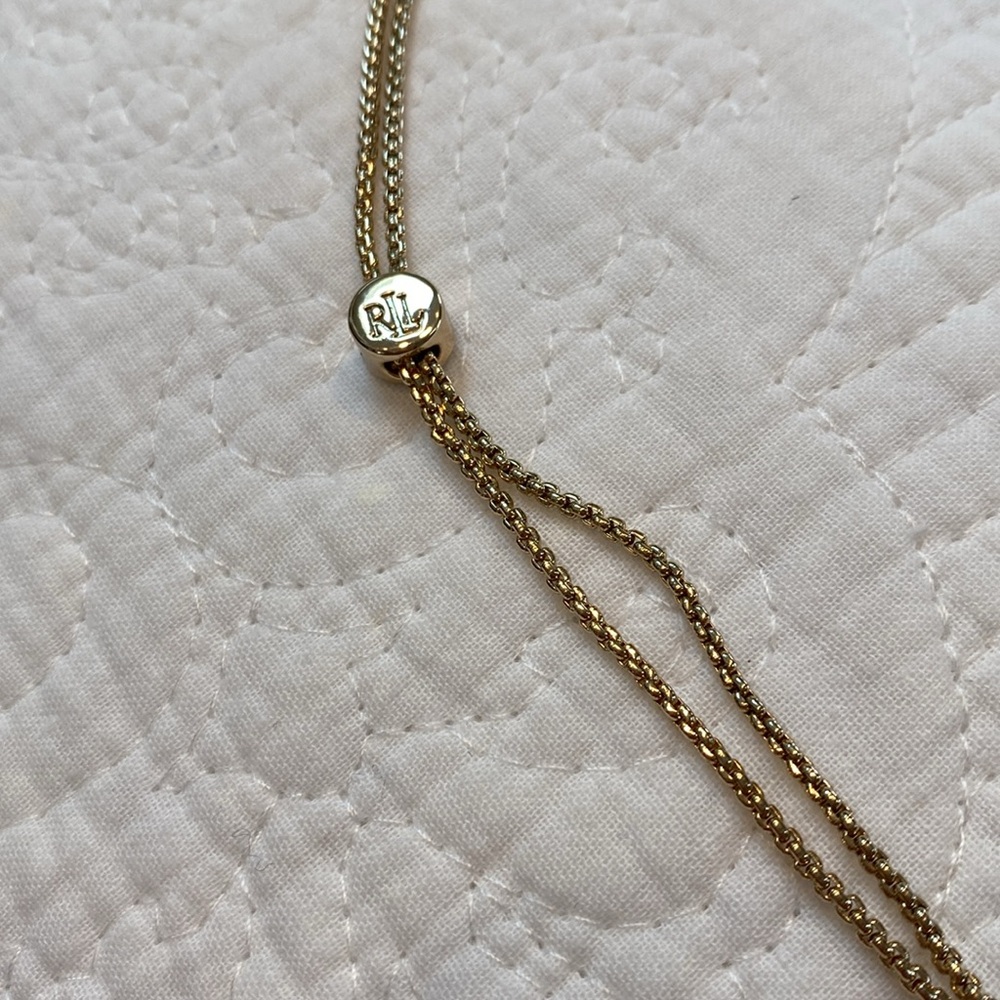 Lauren Ralph Lauren Gold-Tone Rope Multi-Row Open Circle 36” Pendant Necklace - Picture 8 of 16